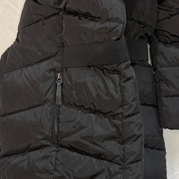 Calvin Klein Mid Length Quilted Puffer Hooded Women’s Jacket R13 - Picture 4 of 7